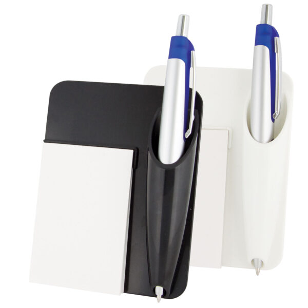 Car air vent note pad and pen holder