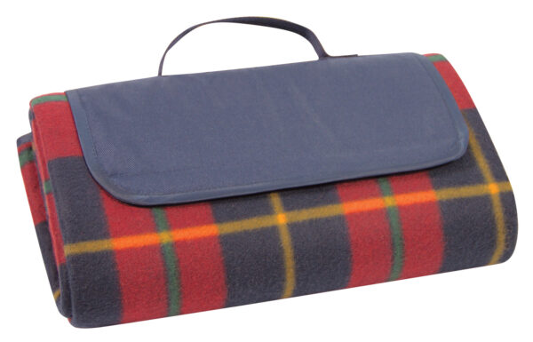 picnic blanket  with PVC backing 147cm x 132cm Tartan