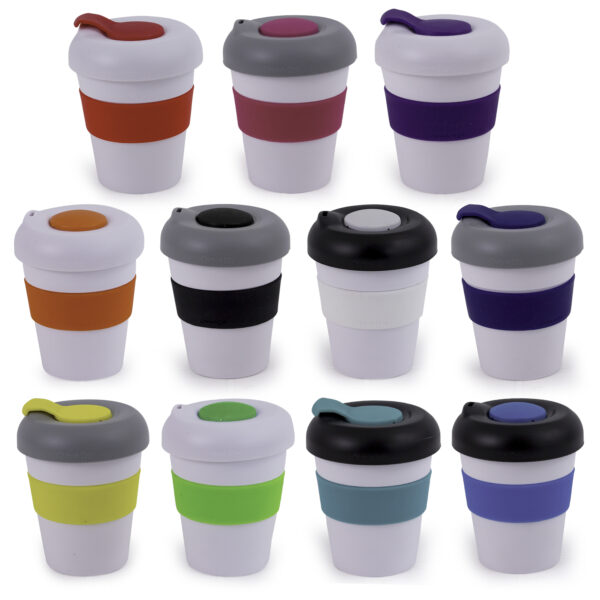 coffee cup / Mug 11oz/320ml Plastic Karma Kup Profile Lid Reusable  Eco Friendly