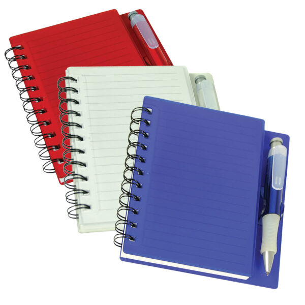 Note book spiral bound with pen 200 pages