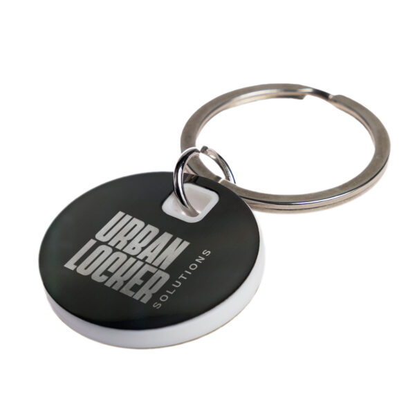 Circle Stainless Steel Keytag - Image 2