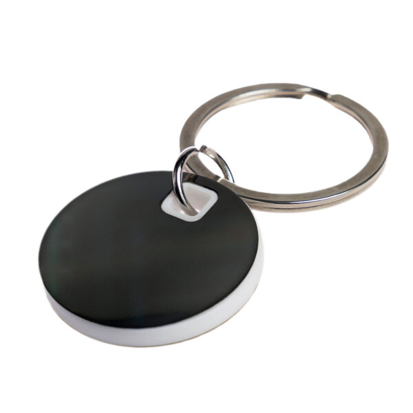 Circle Stainless Steel Keytag - Image 3