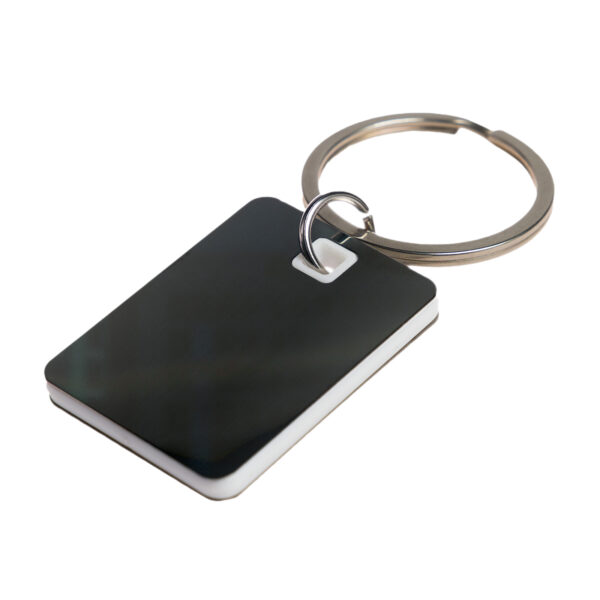 Rectangle Stainless Steel Keytag - Image 3